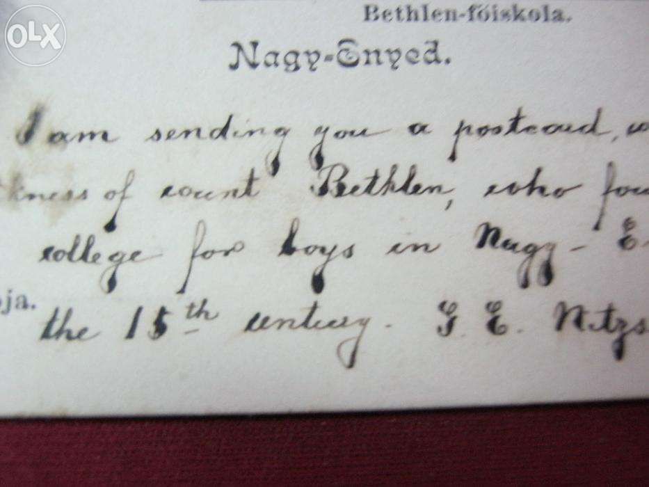 Ilustrata ft veche,Carte Postala,AIUD,Nagy-Enyed.1905.