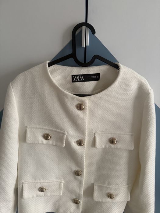 Сако Zara в цвят екрю, размер S