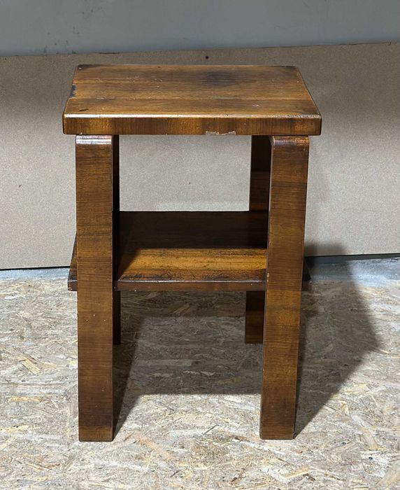 Masuta de cafea Vintage stil Biedermeier; Masa cu blat 50x38; Suport