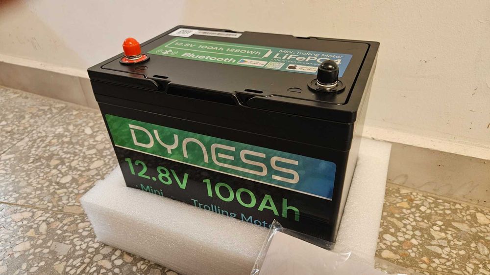 Dyness LiFePO4 12V 100Ah литиева батерия Bluetooth Mini със 100A BMS,макс. 15000 цикъла,12v LiFePO4батерия за каравани,лодки, соларни домашни системи