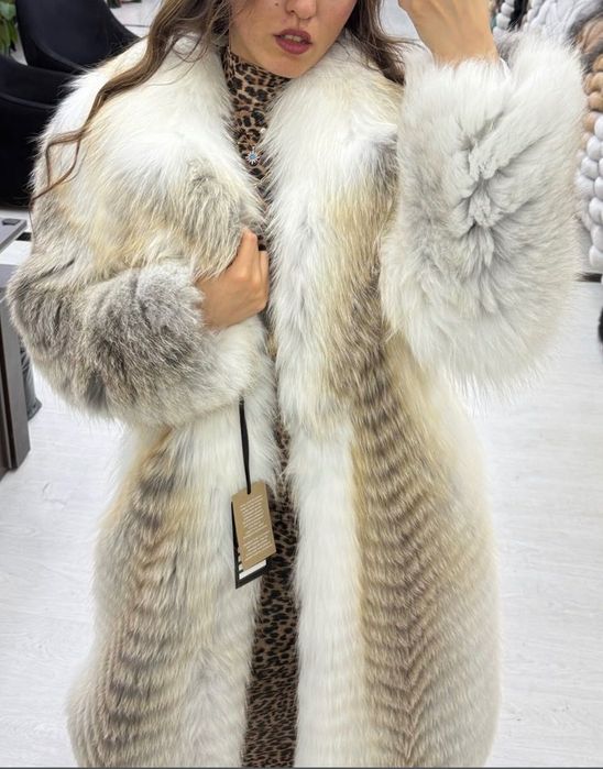 Естествено кожено палто от лисица