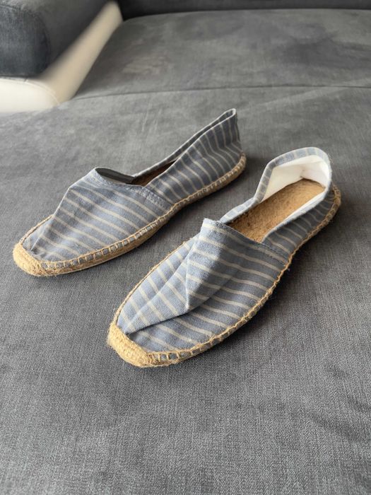 Espadrile Alb-Albastru conditie foarte buna
