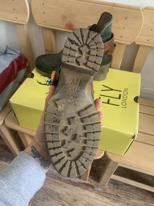 Fly London кожени дамски боти