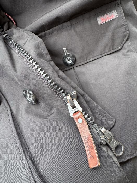 Woolrich parka puf si blana naturala