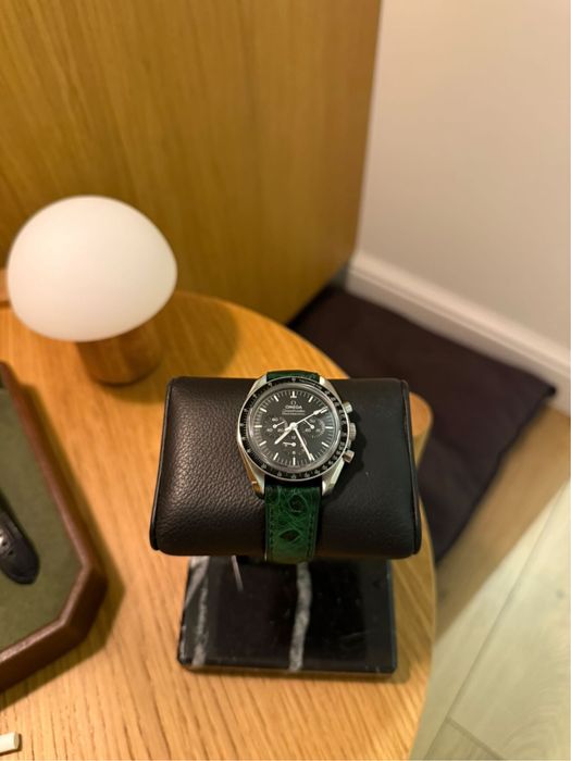 Curea pentru ceas Omega lucrata manual din piele de lux