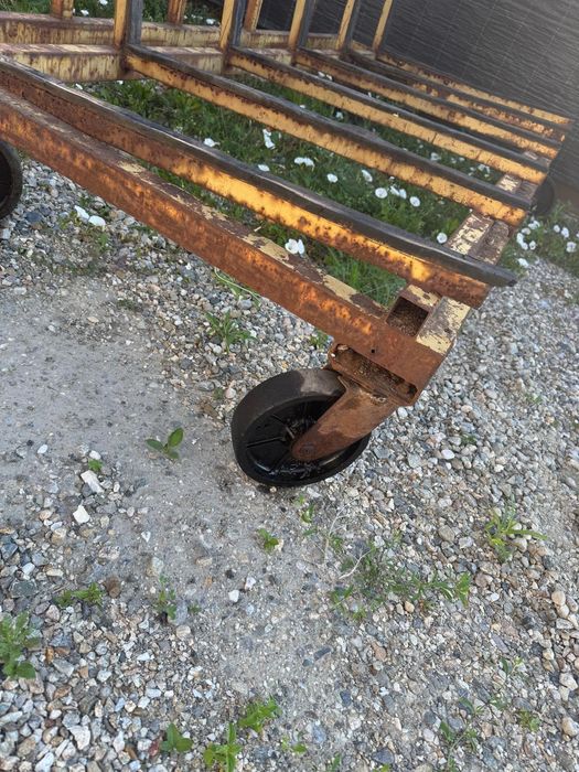 Cărucior industrial transport geamuri / sticlă / panouri metalic profesional