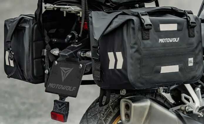 genti (bagaje) laterale 2x30L Motowolf, Textil
