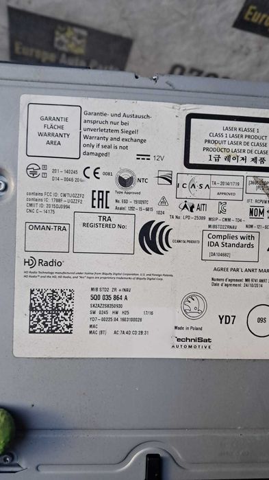 modul navigatie Skoda Octavia 3 cod 5Q0035864A