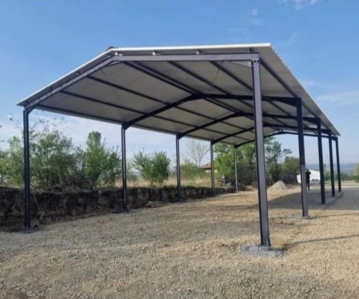 Vând hală metalică 7 m lățime cu 15 m lungime cu 4 m înălțime