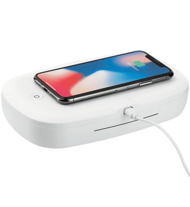 Sterilizator UV pentru telefoane mobile, casti audio, periute dinti ceas ochelari chei, bijuterii, încărcare Wireless