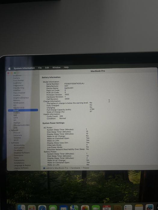 MacBook Pro 13” 2019 128GB