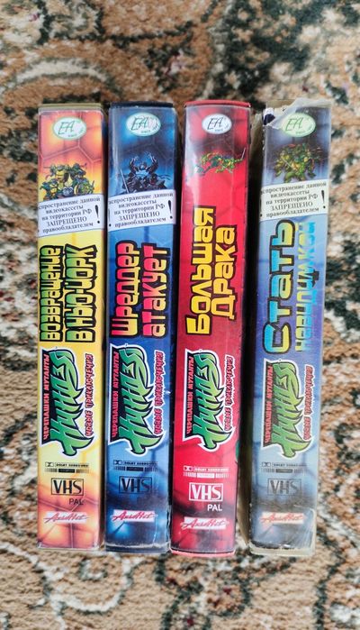 Видеокассеты - Черепашки мутанты ниндзя - Новые приключения (VHS)