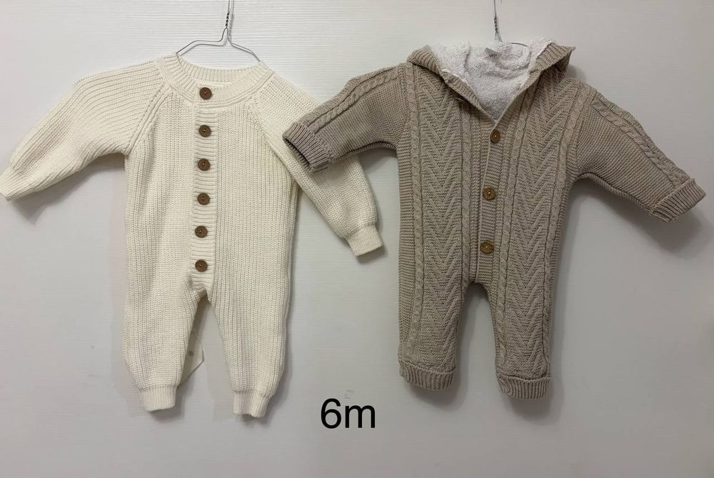 Комбинезоны вязаные 6 месяцев