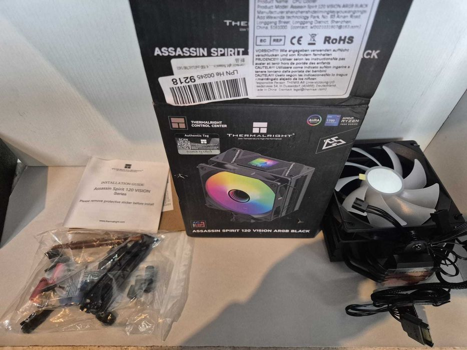 Cooler CPU Thermalright Assassin Spirit 120 Vision Black ARGB, LCD
