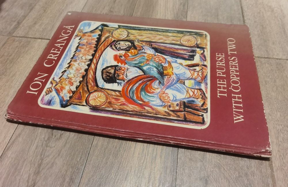 Carte rară copii veche Punguța cu doi bani în engleză Ion Creangă