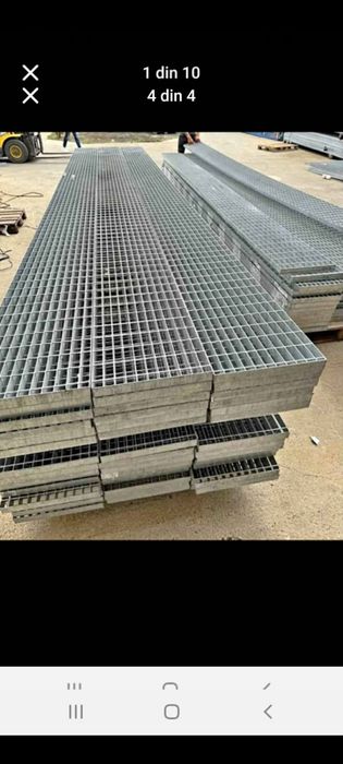 Trepte zincate la diferite dimensiuni debitam la dimensiunea dorită de