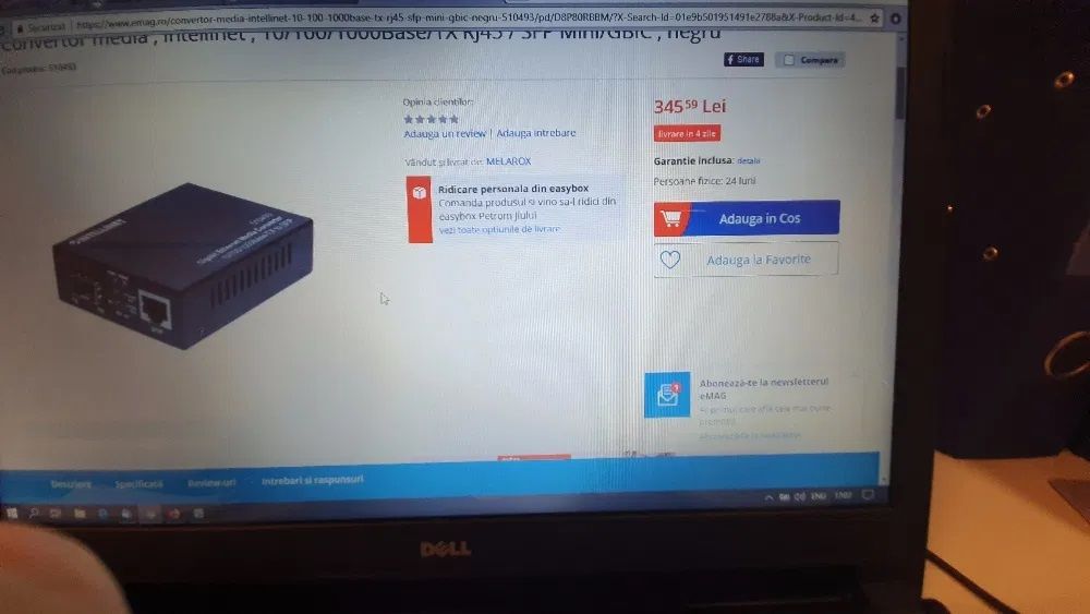 Media convertor 10/100 Nou