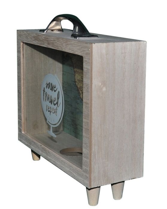 Pusculita valiza Save travel repeat Map 21x21x7 cm