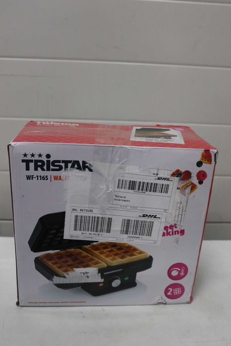 Уред за гофрети Tristar WF-1165 1000W, незалепващо покритие, елегантен дизайн, лек ДЕФЕКТ