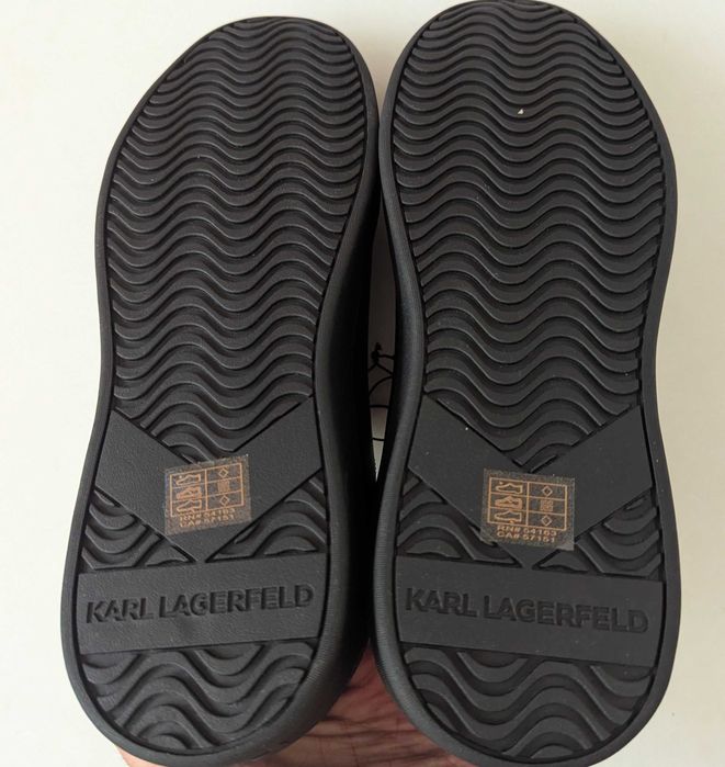 Karl Lagerfeld Paris Cyro Faux Leather мъжки черни маратонки от Сащ