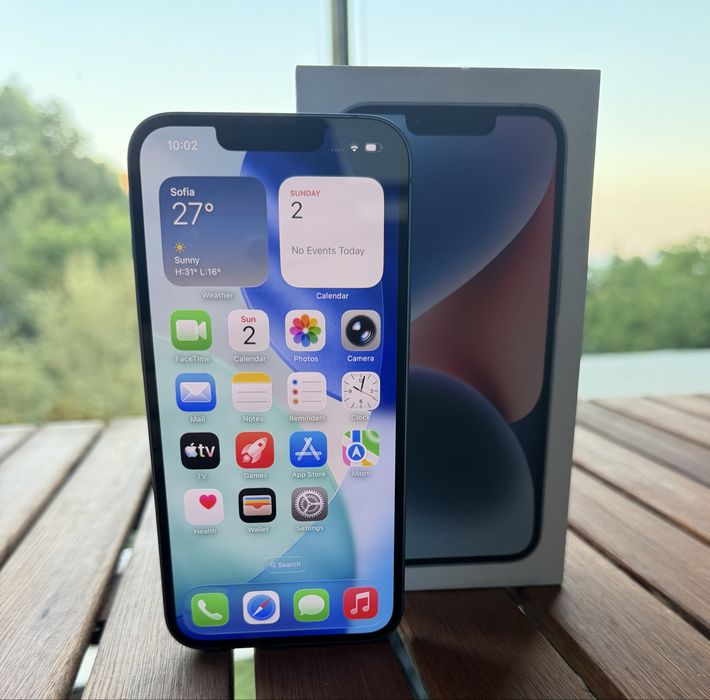 Чисто Нов! iPhone 14 128GB Blue - 100% Battery