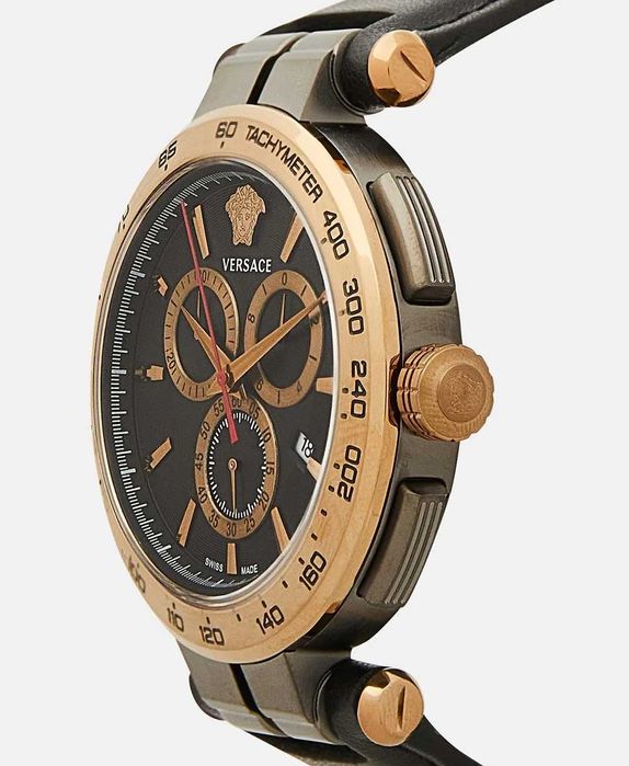 Премиальные мужские кварцевые часы Versace