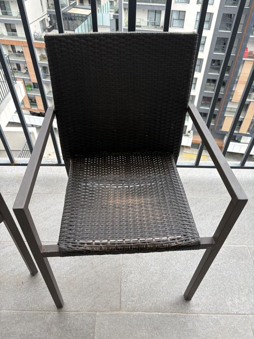 Scaune terasa ratan set 2 buc