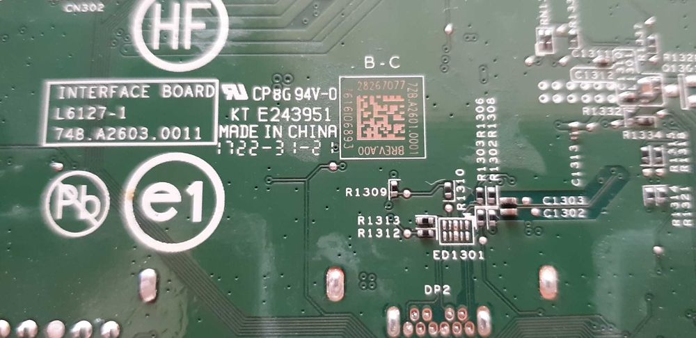 Dezmembrez DELL U2518D L6127-1 748.A2603.0011, L6256-1M