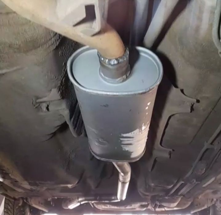 Сварка авто. Глушитель
