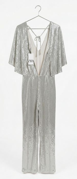 Вечерний комбинезон ZARA в пайетках из Дубая (XS)