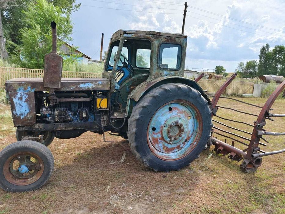 Трактор Т-40 с толкающим