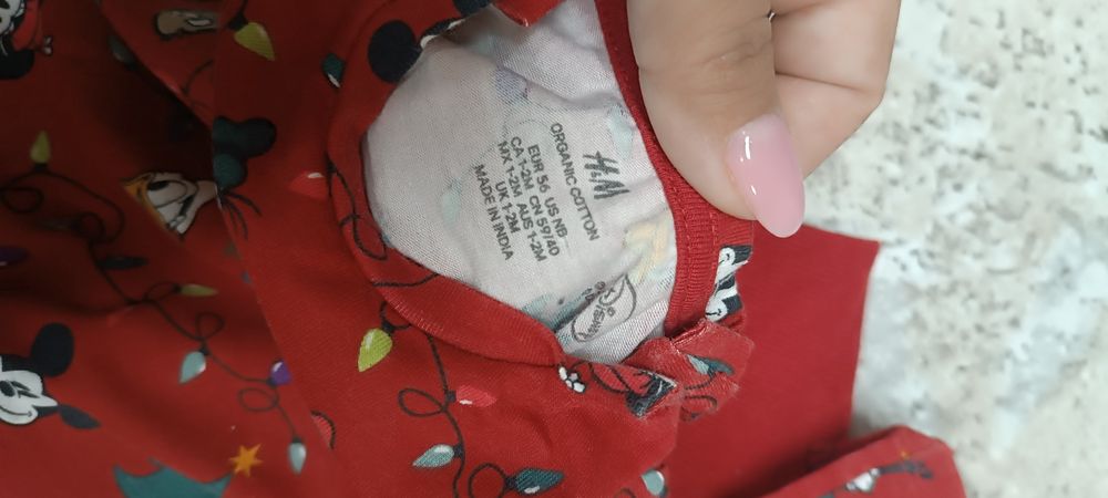 Set bady și pantalon tematica Crăciun