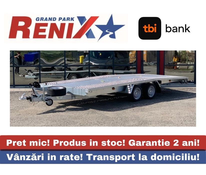 Niewiadow Jupiter 5m/2.1 MMA 2700KG 2 AXE Remorca transport auto noua 5m/2.1 2700kg