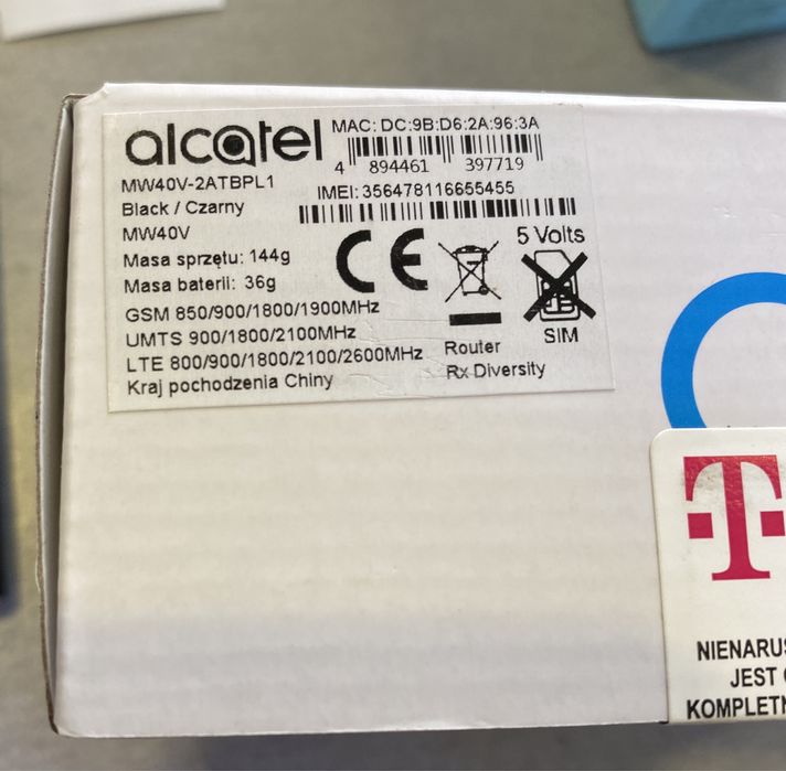 Бисквитка преносим рутер/мобилна  4G за интернет Wi-fi Alcatel