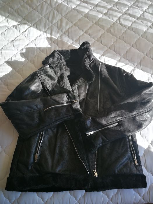 Мъжко зимно черно яке