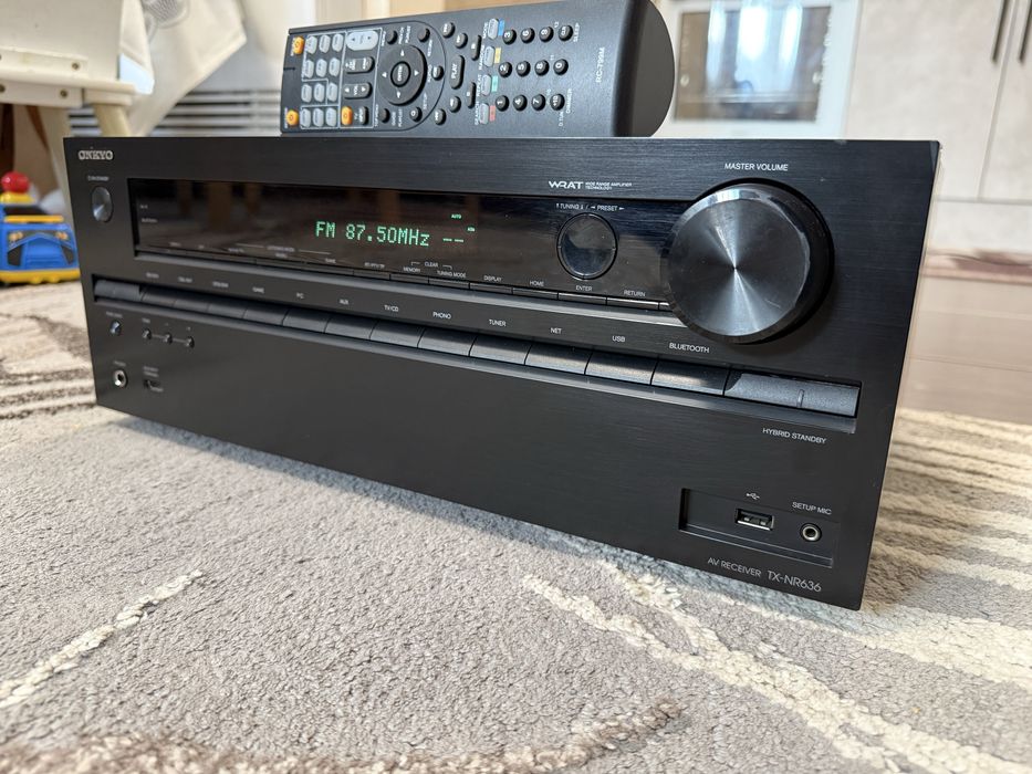 Onkyo TX-NR636. Bluetooth WI-FI Като нов