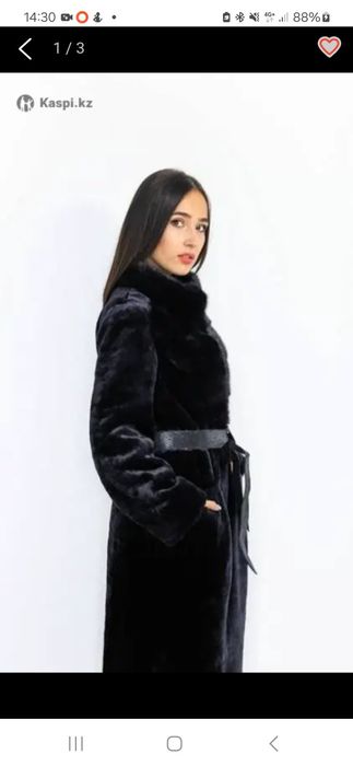 Шуба Мутон+Норка классика 48 размер