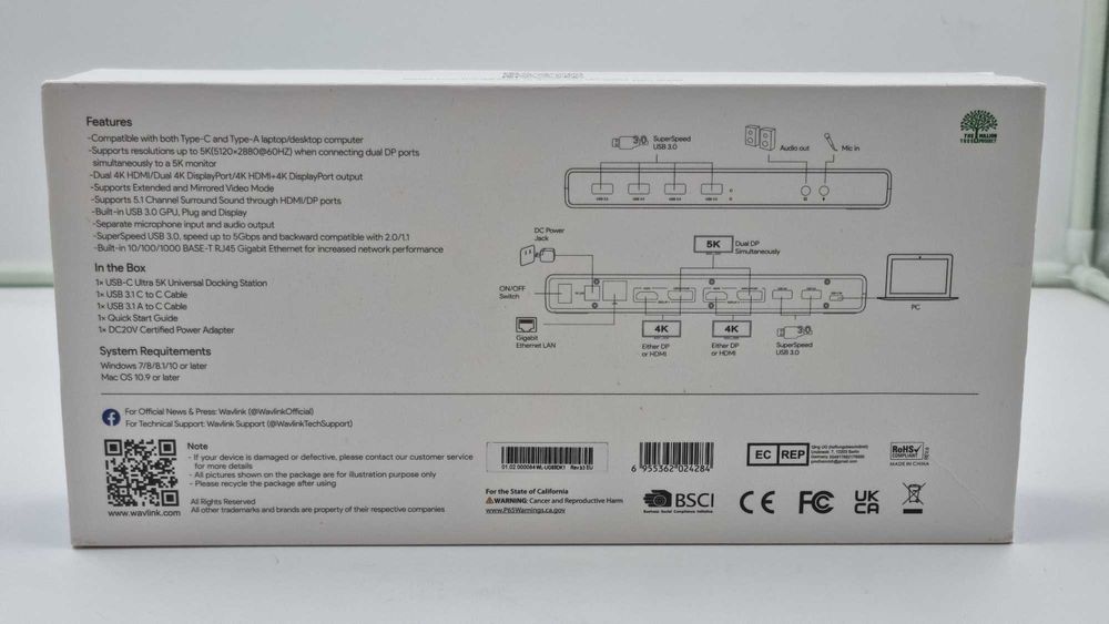 Docking Station Wavlink Ultra 5K [Amanet Club Caro]