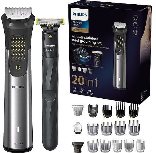 Philips 20 tasi 1 da trimmer, mashinka va One blade