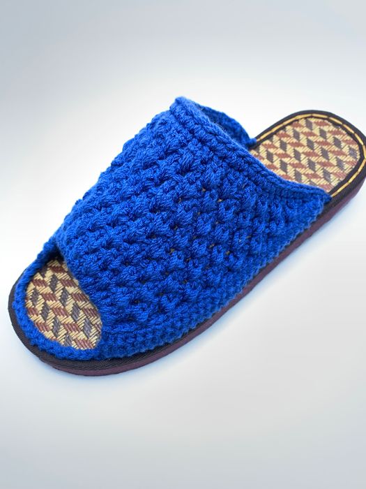 Обувь тапочки вязаная