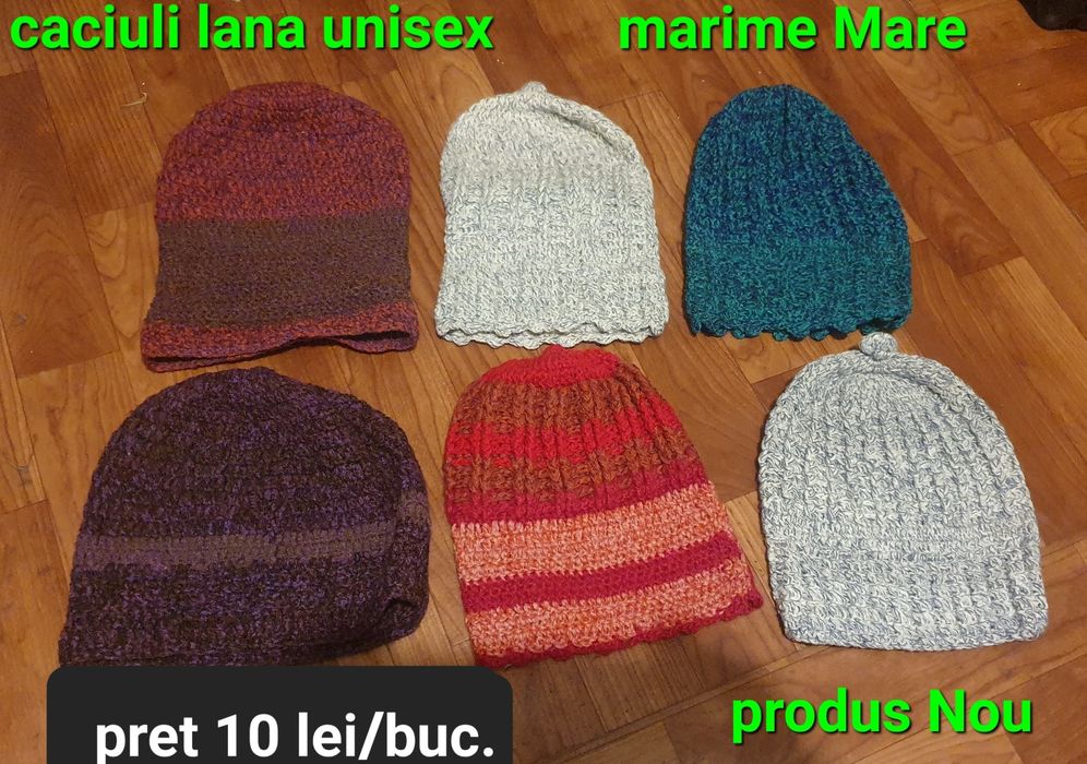 Caciuli lana diferite modele/ dama
