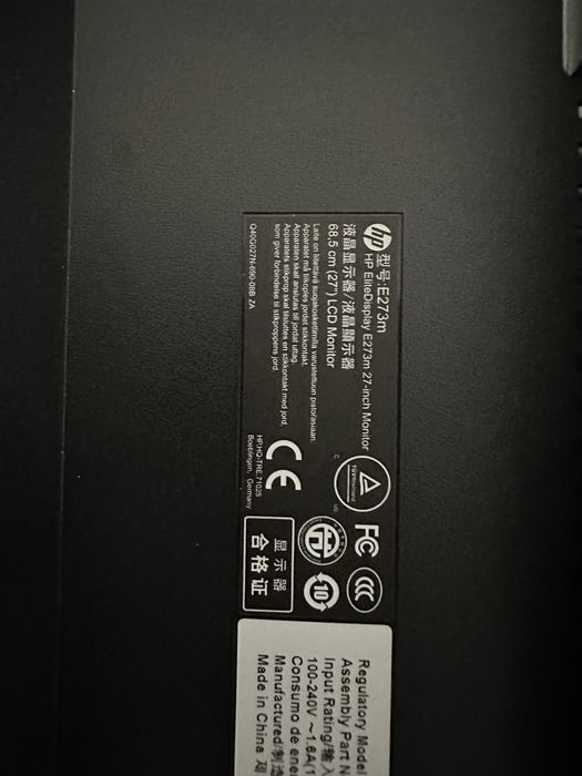 Monitor 27 inch Hp273m