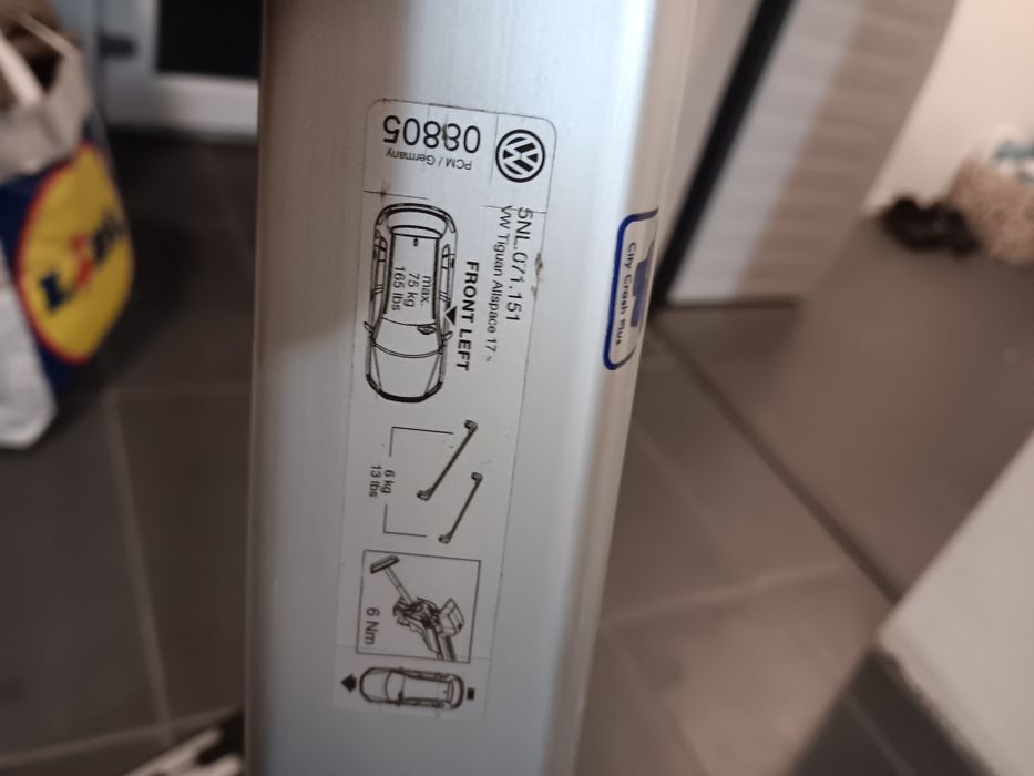 Set bare transversale originale VW Tiguan Allspace 2018