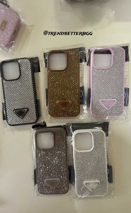 Луксозен калъф с камъни за iPhone