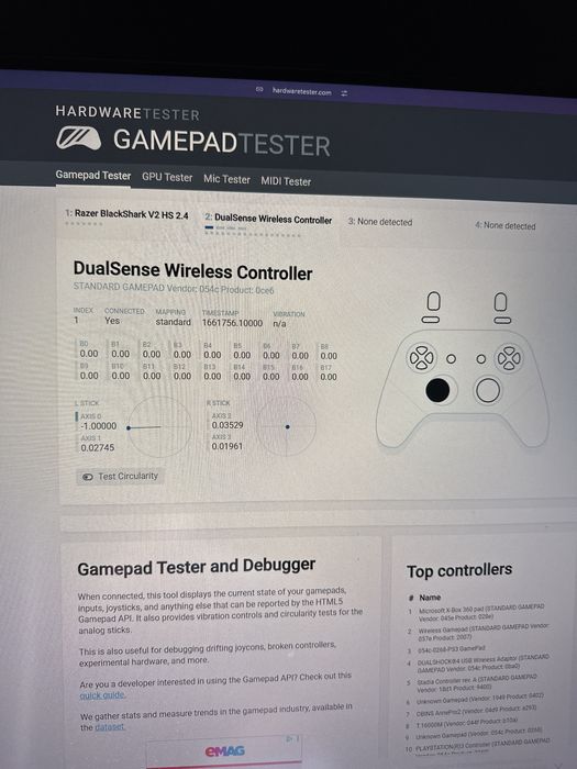 Reparatii Controllere Ps4/Ps5 stick drift