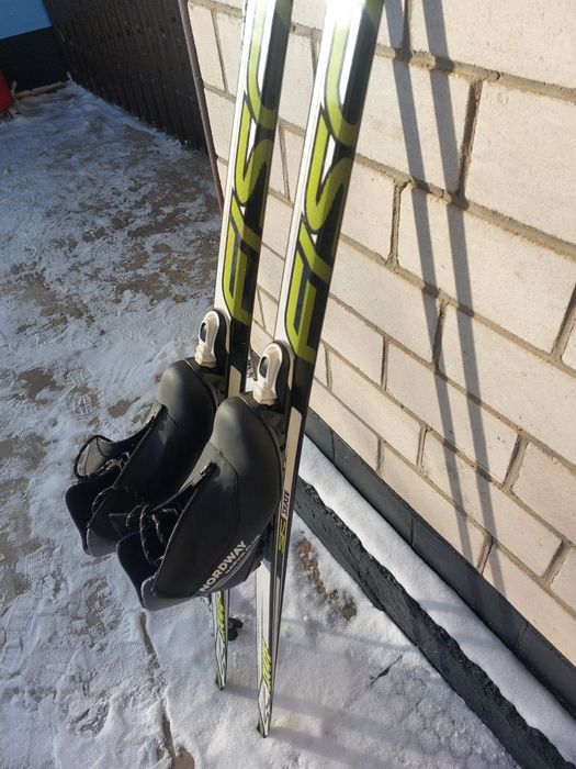 Лыжи fischer с ботинками