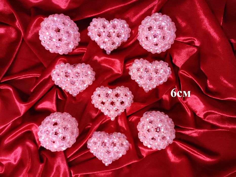 Ёлочные игрушки из бусин hamdmade