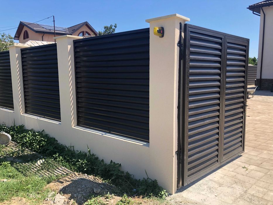 Kit jaluzele porti si garduri dublu vopsite