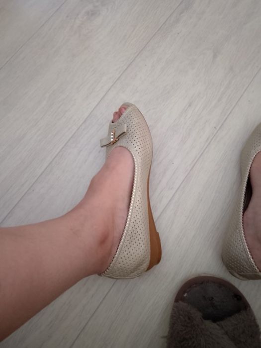 Летние туфли peep-top б/у