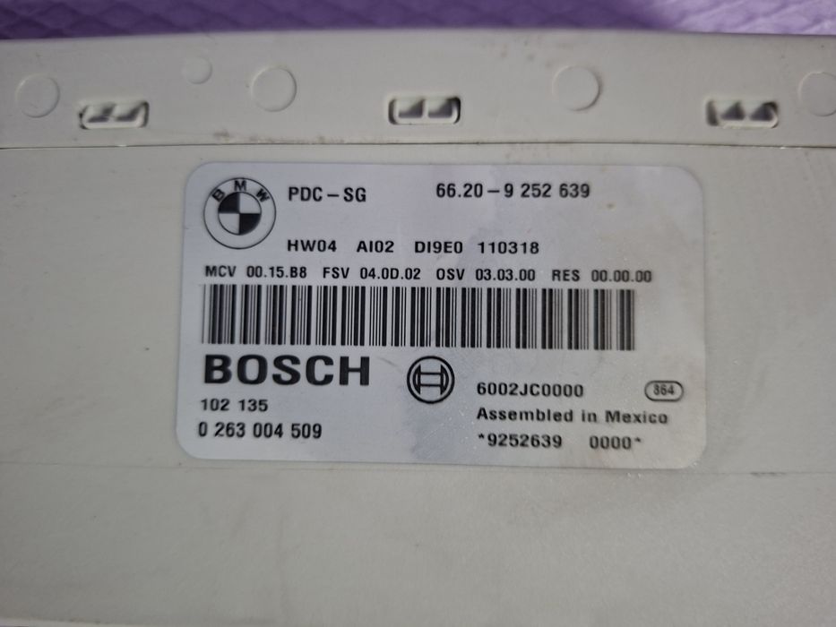 Modul PDC senzori de parcare BMW E81 E82 E87 E90 E91 E92 Cod 9252639